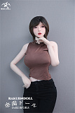白卉ヘッド & 163cm H-cup TPE製ラブドール 肌色＆眼球色＆メイク＆ウィッグ＆衣装は宣材写真と同じ