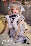 穹妹ヘッド & 145cm B-cup TPE製ラブドール 肌色＆眼球色＆メイク＆ウィッグ＆衣装は宣材写真と同じ