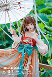 初夏ヘッド & 145cm D-cup TPE製ラブドール 肌色＆眼球色＆メイク＆ウィッグ＆衣装は宣材写真と同じ