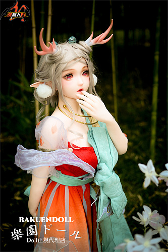 瑶儿ヘッド & 145cm D-cup シリコン頭部+TPEボディ 肌色＆眼球色＆メイク＆ウィッグ＆衣装は宣材写真と同じ