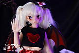 小恶魔ヘッド & 63cm フルシリコン製 肌色＆眼球色＆メイク＆ウィッグ＆衣装は宣材写真と同じ 小型で軽量化で収納しやい 使いやすい