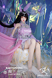 小兔ヘッド & 163cm H-cup TPE製ラブドール 肌色＆眼球色＆メイク＆ウィッグ＆衣装は宣材写真と同じ