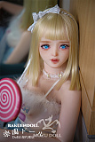 森铃ヘッド & 145cm D-cup TPE製ラブドール 肌色＆眼球色＆メイク＆ウィッグ＆衣装は宣材写真と同じ
