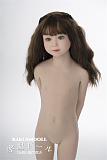 GB02ヘッド ＆ 110cm 平ら シリコン頭部+TPEボディ 宣材写真がリアルメイク付き axbdoll