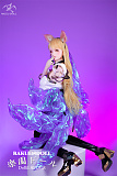 狸儿ヘッド & 163cm H-cup シリコン頭部+TPEボディ 肌色＆眼球色＆メイク＆ウィッグ＆衣装は宣材写真と同じ