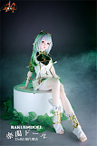 净华ヘッド & 120cm  シリコン頭部+TPEボディ 肌色＆眼球色＆メイク＆ウィッグ＆衣装は宣材写真と同じ