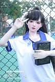 小鱼ヘッド & 145cm D-cup シリコン頭部+TPEボディ 肌色＆眼球色＆メイク＆ウィッグ＆衣装は宣材写真と同じ