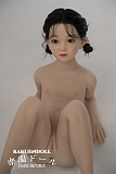 GB16ヘッド ＆ 110cm 平ら シリコン頭部+TPEボディ 宣材写真がリアルメイク付き axbdoll