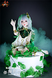净华ヘッド & 120cm  シリコン頭部+TPEボディ 肌色＆眼球色＆メイク＆ウィッグ＆衣装は宣材写真と同じ