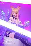 狸儿ヘッド & 163cm H-cup シリコン頭部+TPEボディ 肌色＆眼球色＆メイク＆ウィッグ＆衣装は宣材写真と同じ