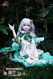 净华ヘッド & 120cm  シリコン頭部+TPEボディ 肌色＆眼球色＆メイク＆ウィッグ＆衣装は宣材写真と同じ