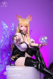 狸儿ヘッド & 163cm H-cup シリコン頭部+TPEボディ 肌色＆眼球色＆メイク＆ウィッグ＆衣装は宣材写真と同じ