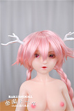 瑶儿ヘッド & 63cm  フルシリコン製 肌色＆眼球色＆メイク＆ウィッグ＆衣装は宣材写真と同じ 小型で軽量化で収納しやい 使いやすい