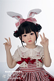 GB04ヘッド ＆ 110cm 平ら シリコン頭部+TPEボディ 宣材写真がリアルメイク付き axbdoll