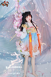 瑶儿ヘッド & 120cm  シリコン頭部+TPEボディ 肌色＆眼球色＆メイク＆ウィッグ＆衣装は宣材写真と同じ