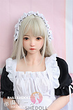 洛小夕ヘッド & 140cm A-cup  シリコン頭部+TPEボディロり系ラブドール ボディー材質など選択可能