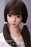 洛伊ヘッド & 140cm A-cup  シリコン頭部+TPEボディロり系ラブドール ボディー材質など選択可能