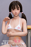 洛伊ヘッド & 140cm A-cup  シリコン頭部+TPEボディロり系ラブドール ボディー材質など選択可能