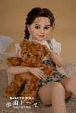 GB20ヘッド & 110cm 平ら シリコン頭部+TPEボディ 宣材写真がリアルメイク付き axbdoll