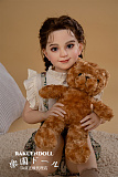 GB20ヘッド & 110cm 平ら シリコン頭部+TPEボディ 宣材写真がリアルメイク付き axbdoll