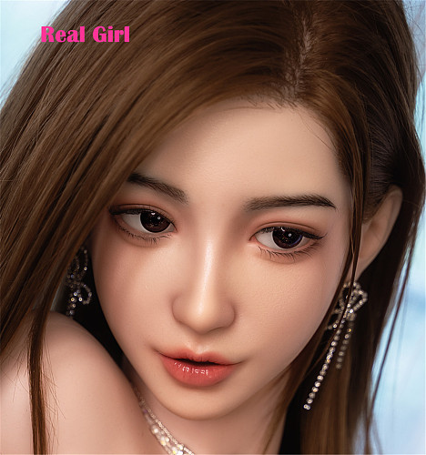 realgirl D5ヘッド 軟質シリコン製 可愛い 女性ヘッド ラブドールの頭 頭部単品 ヘッド単体 M16ボルト採用 145-165CM身長適用 職人メイク 塗装済み 口開閉機能付き リアルな口腔構造