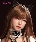 realgirl D8ヘッド 軟質シリコン製 可愛い 女性ヘッド ラブドールの頭 頭部単品 ヘッド単体 M16ボルト採用 145-165CM身長適用 職人メイク 塗装済み 口開閉機能付き リアルな口腔構造