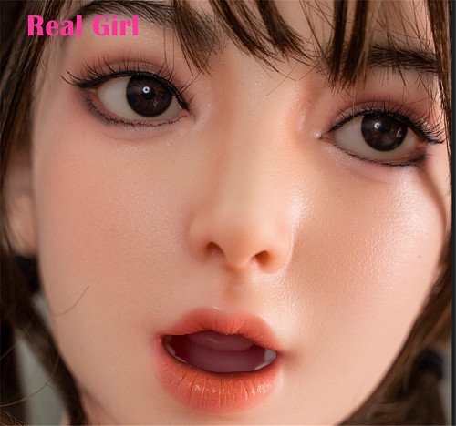 realgirl D7ヘッド 軟質シリコン製 可愛い 女性ヘッド ラブドールの頭 頭部単品 ヘッド単体 M16ボルト採用 145-165CM身長適用 職人メイク 塗装済み 口開閉機能付き リアルな口腔構造