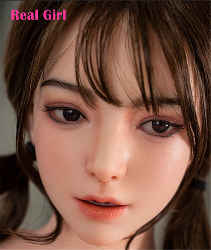 realgirl D7ヘッド 軟質シリコン製 可愛い 女性ヘッド ラブドールの頭 頭部単品 ヘッド単体 M16ボルト採用 145-165CM身長適用 職人メイク 塗装済み 口開閉機能付き リアルな口腔構造