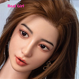 realgirl D5ヘッド 軟質シリコン製 可愛い 女性ヘッド ラブドールの頭 頭部単品 ヘッド単体 M16ボルト採用 145-165CM身長適用 職人メイク 塗装済み 口開閉機能付き リアルな口腔構造