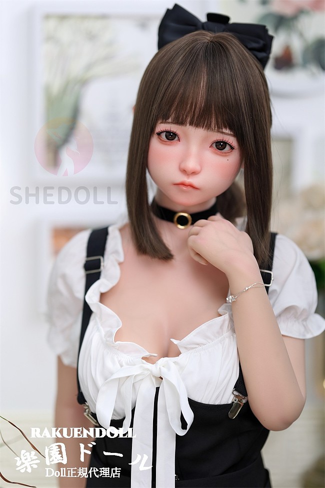 洛小乙ヘッド & 148cm D-cup  シリコン頭部+TPEボディロり系ラブドール ボディー材質など選択可能