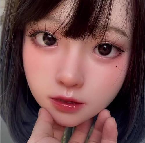 ホワイトラビットA20 職人メイク+口可動 軟性シリコンヘッド ウィッグタイプ ヘッド単品