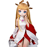 MOZU DOLL 85cm 狐ちゃん ソフトビニール製頭部 TPE製ボディ 肌色＆眼球色＆メイク＆ウィッグ＆衣装は宣材写真と同じ