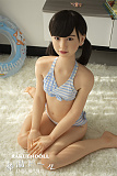 Jcutedoll 澪（ミオ）ヘッド ＆ 149cm 平ら LL団 シリコンヘッド＆tpeボディ 宣材写真がリアルメイク付きラブドール