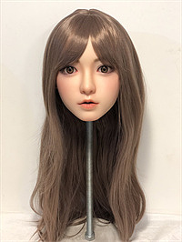Real Girl ヘッド 軟質シリコン製 可愛い 女性ヘッド ラブドールの頭 頭部単品 ヘッド単体 M16ボルト採用 140-170CM身長適用 職人メイク 塗装済み 口開閉機能付き リアルな口腔構造
