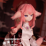 MOZU DOLL 85cm 最新の狐ちゃん ソフトビニール製頭部 TPE製ボディ 肌色＆眼球色＆メイク＆ウィッグ＆衣装は宣材写真と同じ