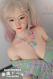 晴天ヘッド & 148cm D-cup  シリコン頭部+TPEボディロり系ラブドール ボディー材質など選択可能
