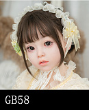 AGB20ヘッド ＆ 110cm 平らボディ axbdoll シリコンヘッド＋tpeボディ ラブドール 宣材写真がリアルメイク付き