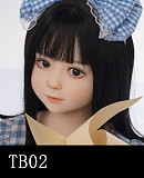 AGB20ヘッド ＆ 110cm 平らボディ axbdoll シリコンヘッド＋tpeボディ ラブドール 宣材写真がリアルメイク付き