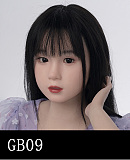 AGB20ヘッド ＆ 110cm 平らボディ axbdoll シリコンヘッド＋tpeボディ ラブドール 宣材写真がリアルメイク付き