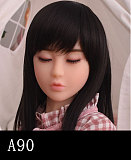 AGB17ヘッド ＆ 110cm 平らボディ axbdoll シリコンヘッド＋tpeボディ ラブドール 宣材写真がリアルメイク付き
