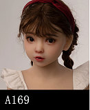 AGC01ヘッド ＆ 110cm 平らボディ axbdoll シリコンヘッド＋tpeボディ ラブドール 宣材写真がリアルメイク付き