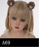 AGB17ヘッド ＆ 110cm 平らボディ axbdoll シリコンヘッド＋tpeボディ ラブドール 宣材写真がリアルメイク付き