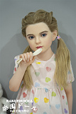 AGC01ヘッド ＆ 110cm 平らボディ axbdoll シリコンヘッド＋tpeボディ ラブドール 宣材写真がリアルメイク付き