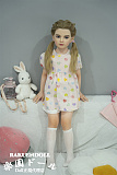 AGC01ヘッド ＆ 110cm 平らボディ axbdoll シリコンヘッド＋tpeボディ ラブドール 宣材写真がリアルメイク付き