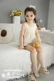 AGB20ヘッド ＆ 110cm 平らボディ axbdoll シリコンヘッド＋tpeボディ ラブドール 宣材写真がリアルメイク付き