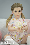 AGC01ヘッド ＆ 110cm 平らボディ axbdoll シリコンヘッド＋tpeボディ ラブドール 宣材写真がリアルメイク付き