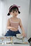 AGB17ヘッド ＆ 110cm 平らボディ axbdoll シリコンヘッド＋tpeボディ ラブドール 宣材写真がリアルメイク付き