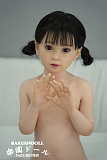 AGB17ヘッド ＆ 110cm 平らボディ axbdoll シリコンヘッド＋tpeボディ ラブドール 宣材写真がリアルメイク付き