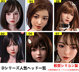 口開閉機能付き リアルな口腔無料 Real Girl D1ヘッド 軟質シリコン製 可愛い 女性ヘッド ラブドールの頭 頭部単品 ヘッド単体 M16ボルト採用 140-170CM身長適用 職人メイク 塗装済み