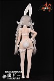 【クイーン】MOZU DOLL 85cm 白兔ヘッド 6kg 可愛い小型ロリ ソフトビニール製頭部 TPE製ボディ